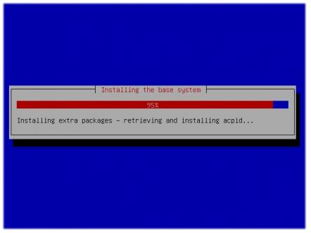Proses installasi - Installasi Debian Lenny